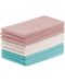 Сет от 9 кухненски кърпи AmeliaHome - Letyy, 50 x 70 cm, розови/бели/сини - 1t