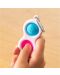 Сензорна играчка-ключодържател Tomy Fat Brain Toys - Simple Dimple, синя/розова - 2t