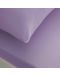 Сет ластичен чаршаф и калъфка TAC - 100% памук, за 100 х 200 cm, лилав - 1t