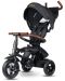 Сгъваема детска триколка QPlay - Rito Deluxe, Air Gel Wheels, Black - 2t