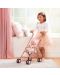 Сгъваема количка за кукли Battat Lulla Baby - Розова на звездички - 4t