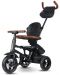 Сгъваема детска триколка QPlay - Rito Deluxe, Air Gel Wheels, Black - 4t