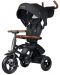 Сгъваема детска триколка QPlay - Rito Deluxe, Air Gel Wheels, Black - 1t