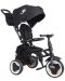 Сгъваема детска триколка QPlay - Rito Plus, Eva Wheels, Black - 1t