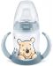 Шише за сок Nuk First Choice - Disney, 150 ml,  син, Мечо Пух - 1t