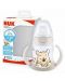 Шише NUK First Choice - Disney, TC, PP, с накрайник за сок, 150 ml, Мечо Пух - 1t