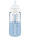 Шише Nuk First Choice - Temperature control, с каучуков биберон, 300 ml, розово, жираф - 2t