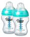 Комплект бебешки шишета Tommee Tippee Closer to Nature - Anti-Colic, 260 ml, 2 броя, асортимент - 1t