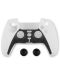 Силиконов кейс и тапи Spartan Gear - DualSense, бели/черни (PS5) - 1t
