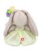 Плюшена играчка Budi Basa - Зайка Ми, бебе със зайче и цветя, 15 cm - 3t