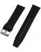 Силиконова каишка Xmart - Watch Band Leather, 22 mm, черна - 1t