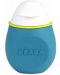 Силиконово шише за многократна употреба Beaba - BabySqueez, 180 ml, Синьо - 1t