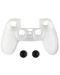 Силиконов кейс и тапи Spartan Gear - DualShock 4, бели (PS4) - 1t