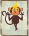 Мини пъзел New York Puzzle от 20 части - Глупава маймунка - 1t