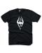 Тениска Skyrim - Dragon Symbol - черна, размер S - 1t