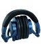 Слушалки Audio-Technica - ATH-M50xDS, черни/сини - 5t