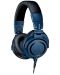 Слушалки Audio-Technica - ATH-M50xDS, черни/сини - 1t