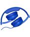 Детски слушалки с микрофон Skullcandy - Cassette Junior, сини - 6t