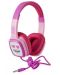 Детски слушалки с микрофон Emoji - Flip n Switch, розови/лилави - 1t