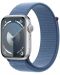 Смарт часовник Apple - Watch S9, 45mm, 1.9'', Winter Blue Sport Loop - 2t