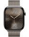 Смарт часовник Аpple - Watch S10 Cell, 42 mm, Natural Titanium Case with Natural Milanese Loop - 1t