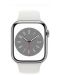 Смарт часовник Apple - Watch S8, Cellular, 45mm, Silver/White - 2t