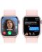 Смарт часовник Apple - Watch S9, 41mm, 1.69'', Light Pink Sport Loop - 4t