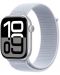 Смарт часовник Аpple - Watch S10 Cell, 42 mm, Silver Alu Case with Blue Cloud Sport Loop - 2t