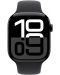 Смарт часовник Аpple - Watch S10 Cell, 42 mm, S/M, Jet Black Alu Case with Black Sport Band - 1t