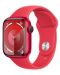 Смарт часовник Apple - Watch S9, Cellular, 45mm, Aluminum, S/M, Red - 1t