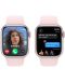 Смарт часовник Apple - Watch S9, 41mm, 1.69'', S/M, Light Pink Sport - 5t