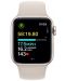 Смарт часовник Apple - Watch SE2 v2, 40mm, S/M, Starlight Sport - 3t