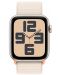 Смарт часовник Apple - Watch SE2 v2 Cellular, 44mm, Starlight Loop - 2t