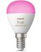 Смарт крушка Philips - Hue Ambiance Luster, 5.1W, E14, P45, RGB, dimmer - 2t