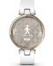 Смарт часовник Garmin - Lily Sport, 34mm, 0.84", златист/бял - 3t