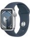 Смарт часовник Apple - Watch S9, 41mm, 1.69'', S/M, Storm Blue Sport - 2t