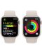 Смарт часовник Apple - Watch S9, 45mm, 1.9'', S/M, Starlight Sport - 5t