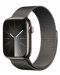 Смарт часовник Apple - Watch S9, Cellular, 45mm, Graphite Milanese Loop - 1t
