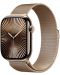 Смарт часовник Аpple - Watch S10 Cell, 42 mm, Gold Titanium Case with Gold Milanese Loop - 2t