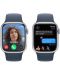 Смарт часовник Apple - Watch S9, 41mm, 1.69'', M/L, Storm Blue Sport - 5t