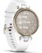 Смарт часовник Garmin - Lily Sport, 34mm, 0.84", златист/бял - 5t
