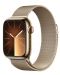 Смарт часовник Apple - Watch S9, GPS + Cellular, 45mm, Gold Milanese Loop - 1t