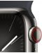 Смарт часовник Apple - Watch S9, Cellular, 45mm, Stainless Steel, S/M, Midnight - 3t