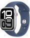 Смарт часовник Аpple - Watch S10 Cell, 42 mm, M/L, Silver Alu Case with Denim Sport Band - 2t