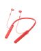 Слушалки с микрофон Sony WI-C400 - червени - 2t