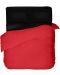 Спален комплект от 4 части Dilios - Червено и черно, 100% памучен Сатен - 1t