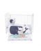 Спален комплект от 5 части за бебешко креватче KikkaBoo Happy Sailor - 1t