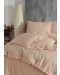 Спален комплект Via Bianco - Washed linen, праскова - 2t