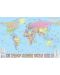 Стенна политическа карта на света (1:34 000 000, ламинат) - 1t