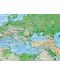 Стенна физикогеографска карта на света (1:20 000 000) - 2t